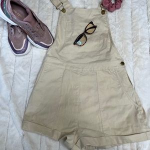 ASOS Cream Overall Shorts